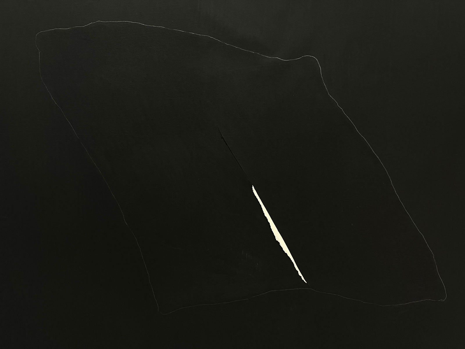 Bilgé (Turkey/US), Untitled (mutated square with tear II), 1976