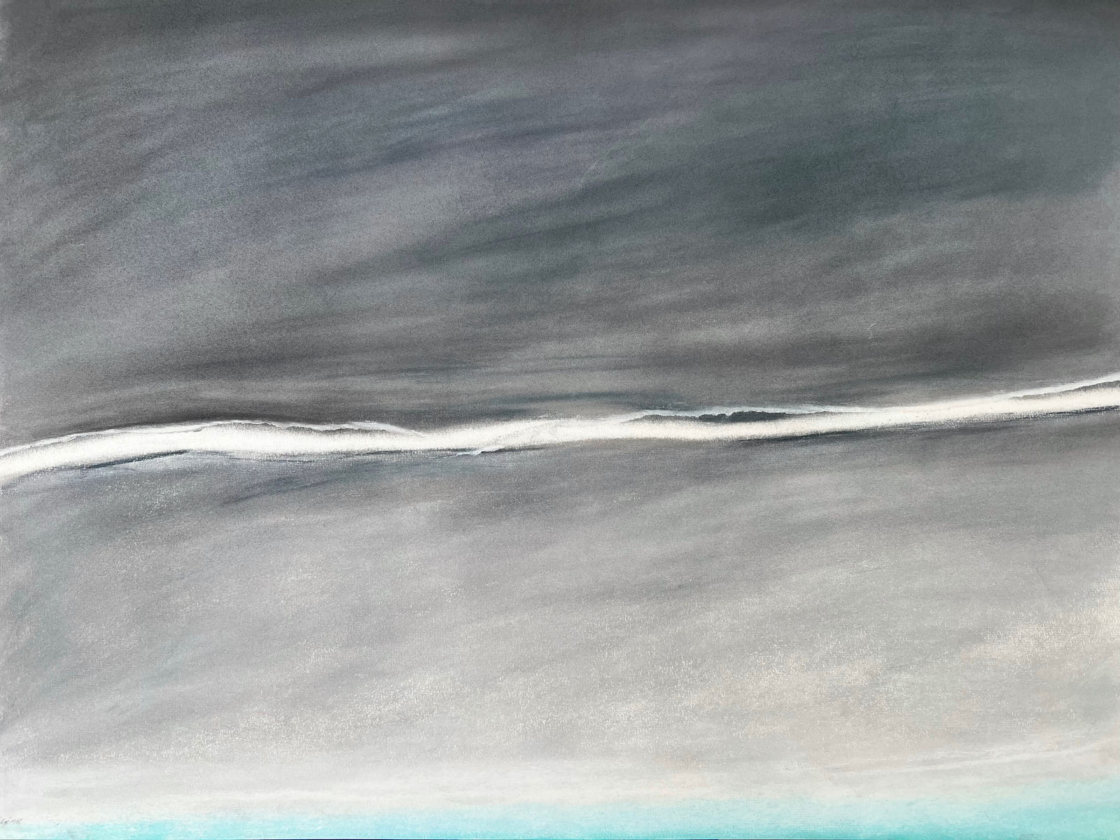Bilgé (Turkey/US), Sky Pastel (White Center), 1975