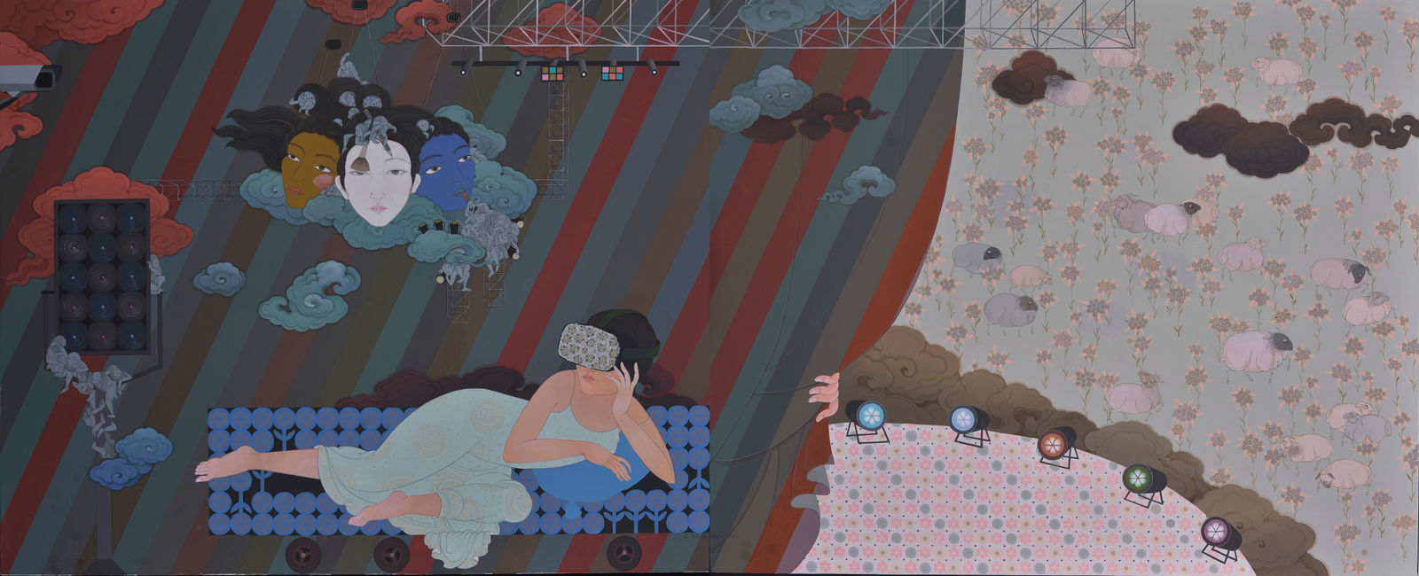 Uuriintuya Dagvasambuu (Mongolia), Backstage (diptych), 2022