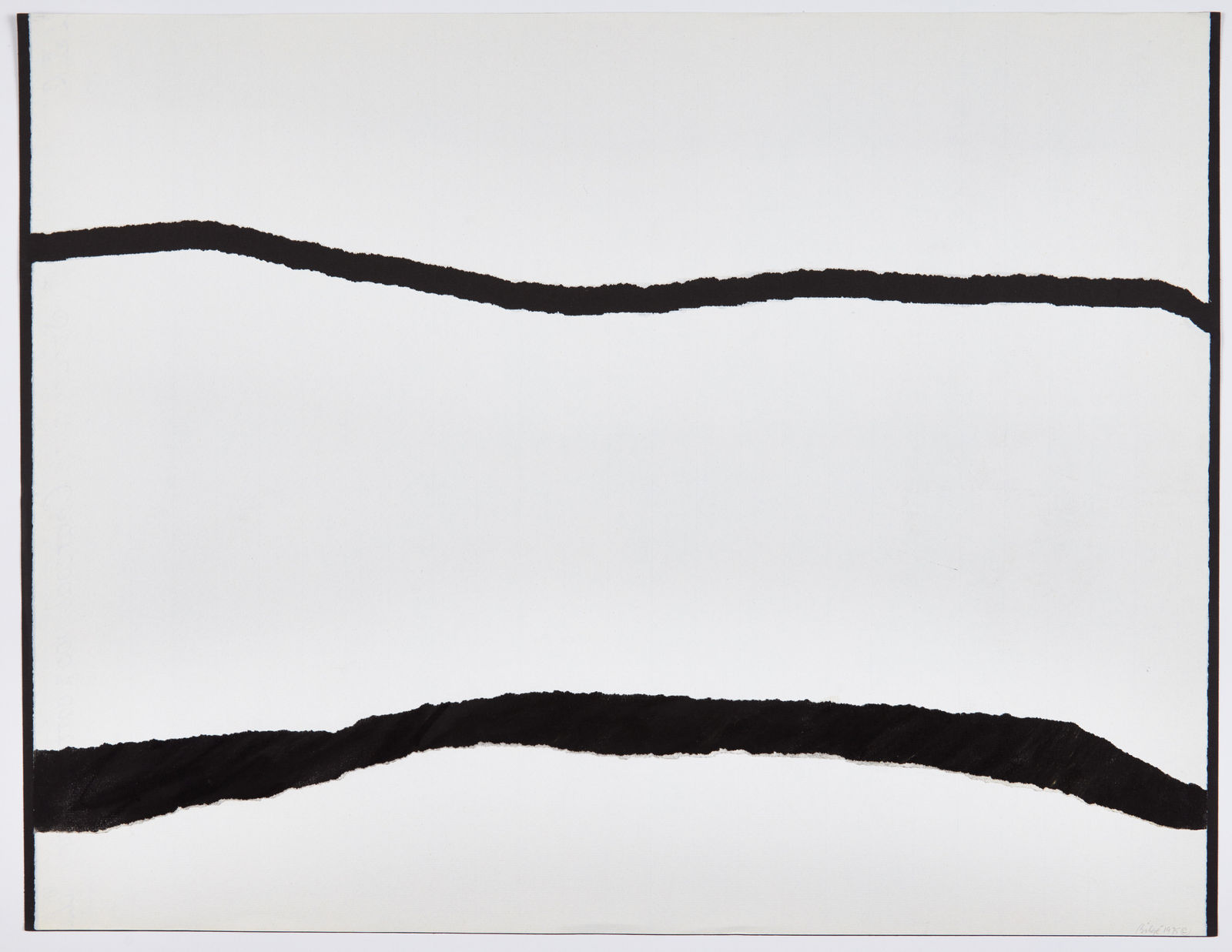 Bilgé (Turkey/US), Horizontal Line Life Span (torn), 1975