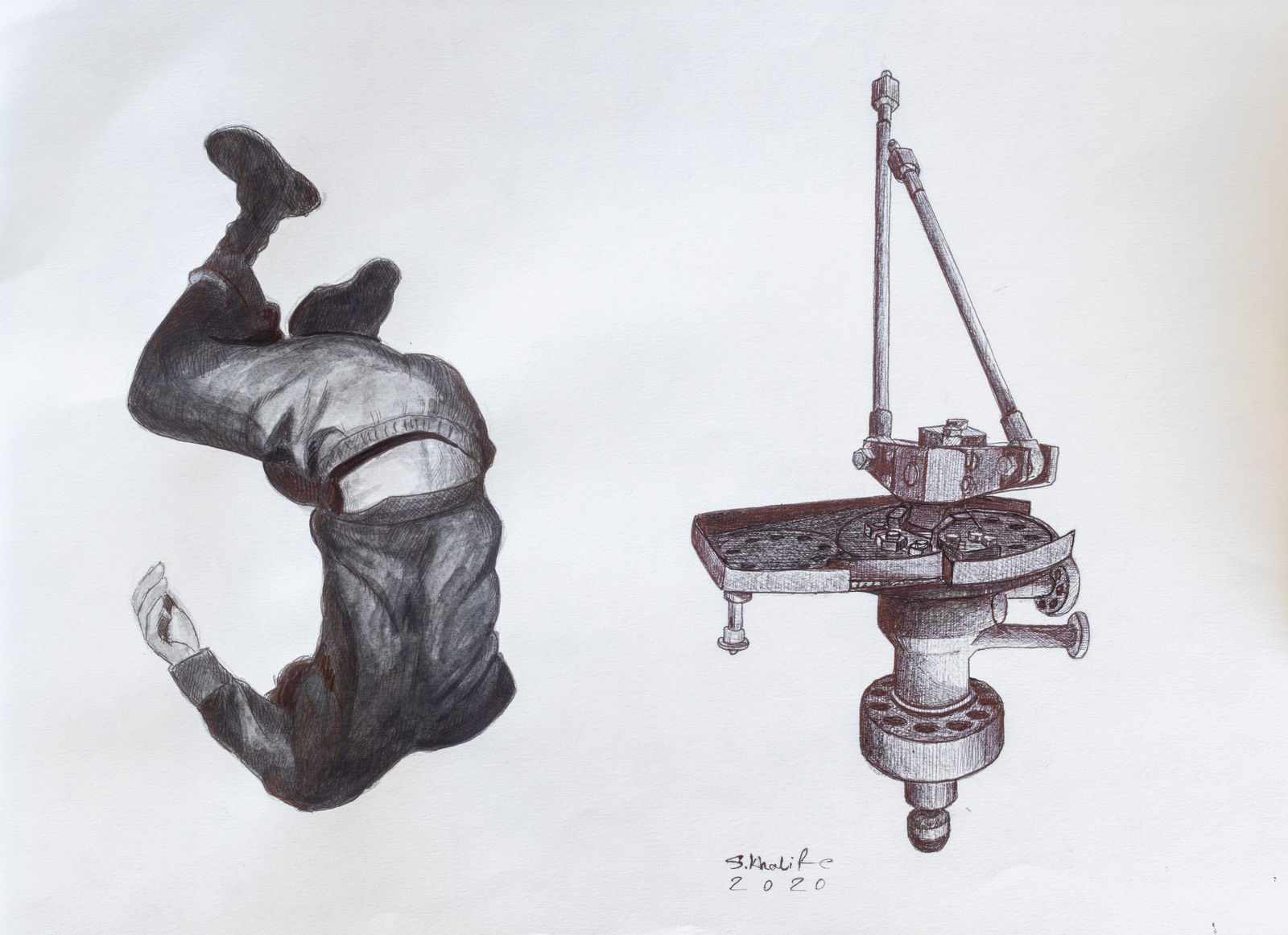 Sadegh Khalife, Black Trace 11, 2020