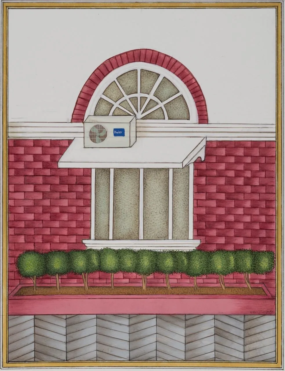 Maryam Baniasadi, The pink house, 2021