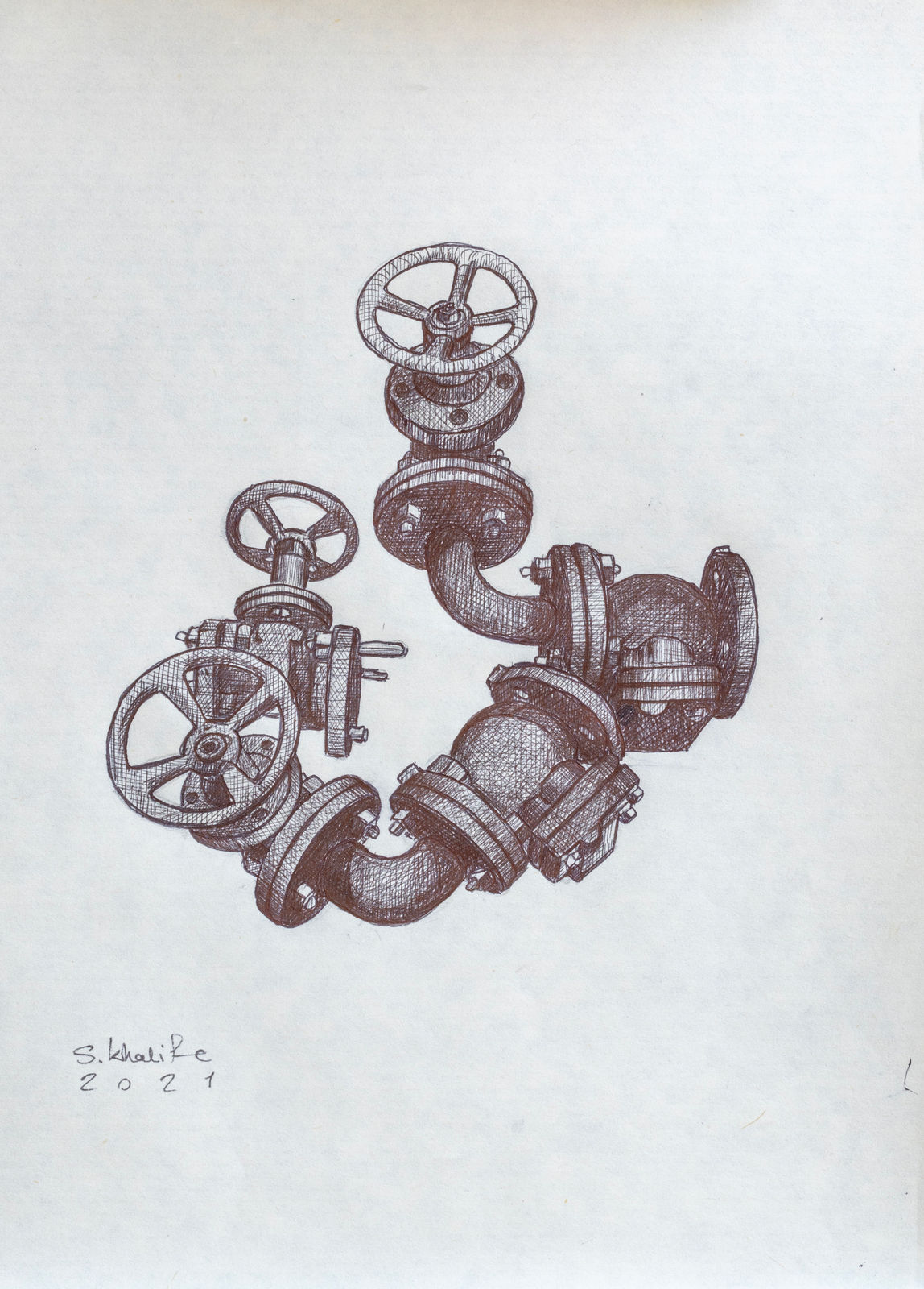 Sadegh khalife, Black Trace 12, 2021