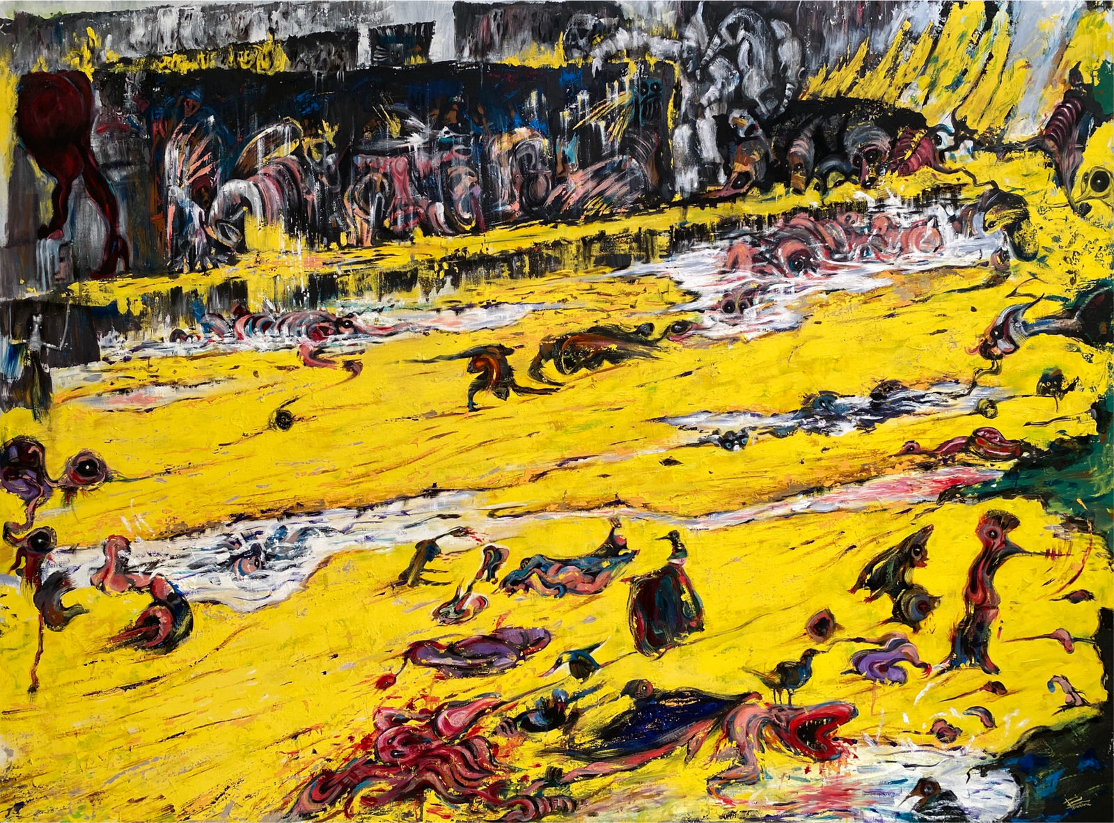 Shima Faridani, A Yellow Sonata for an Apocalypse, 2024