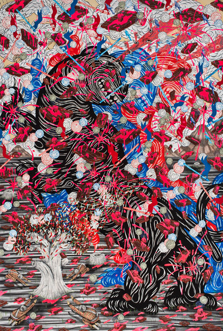 Andrew Schoultz, Sing the Troubled Beast, 2013