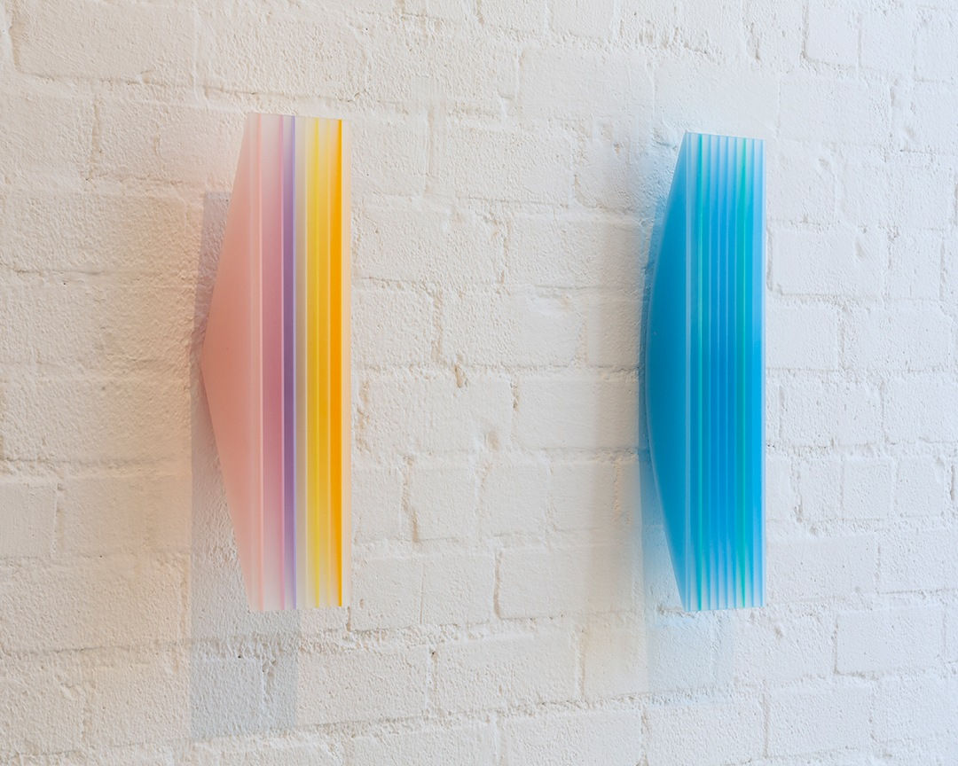 Eric Zammitt, Blue Green 3 Aqua Convex, 2019