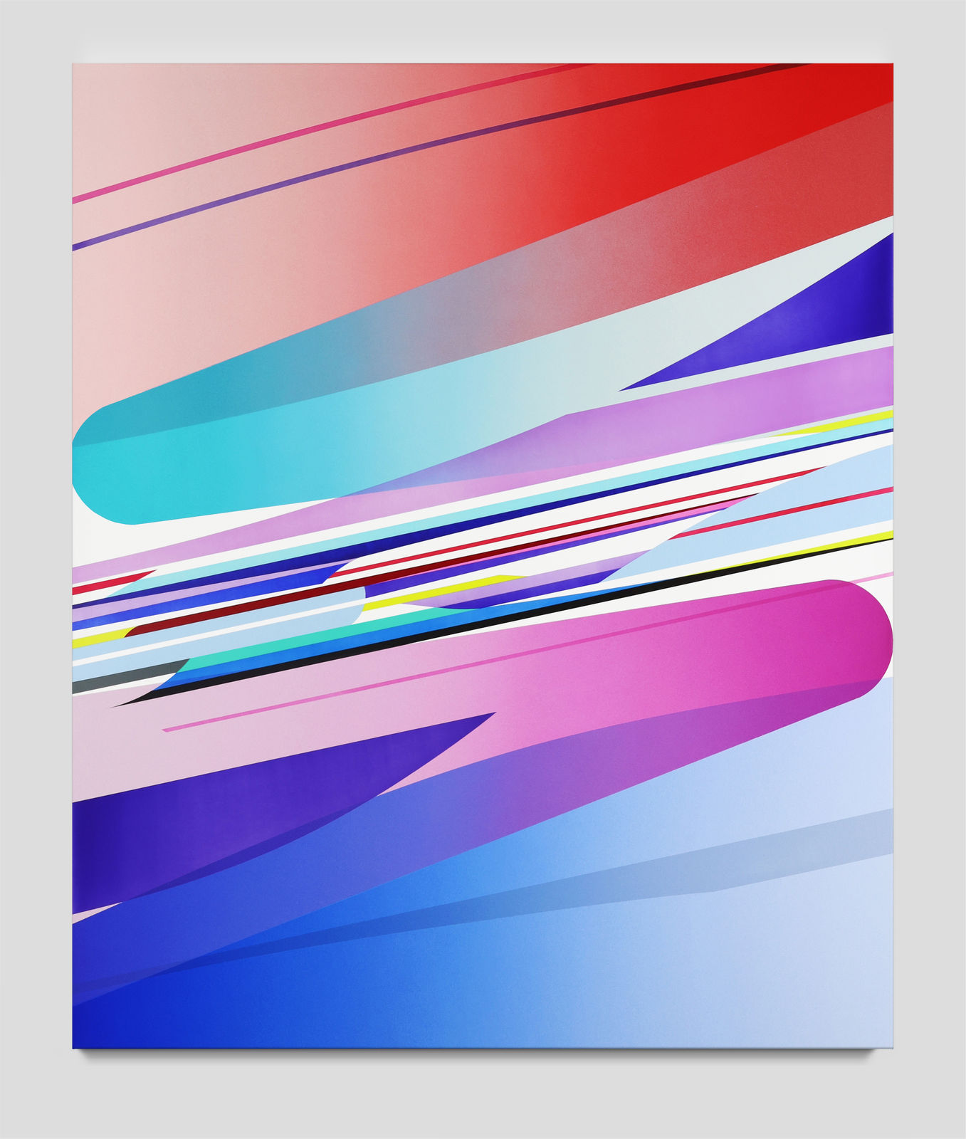 Dion Johnson, Twist Red Blue, 2025