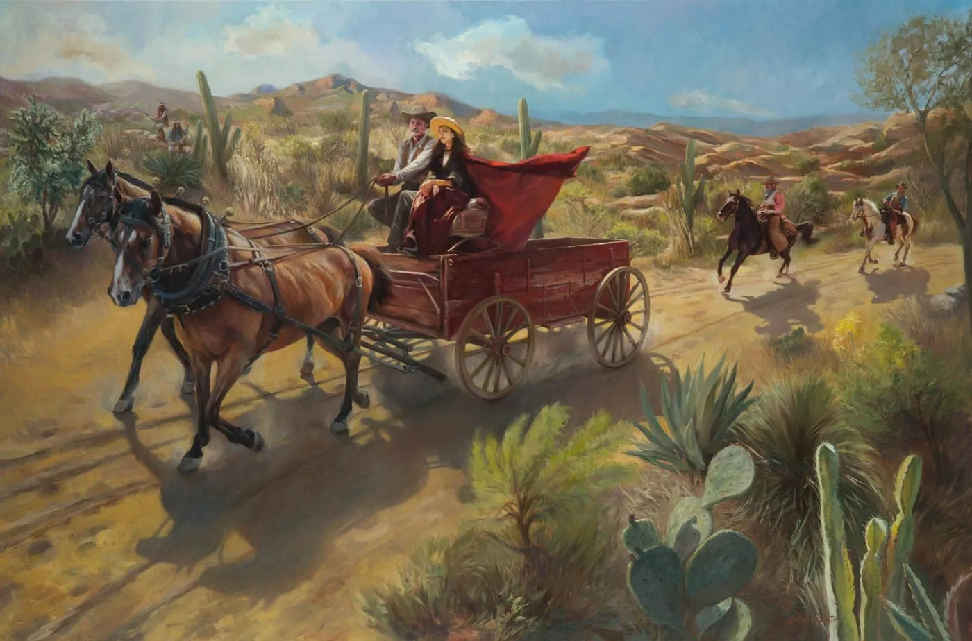JoAnn Peralta, Oil_Wagon Trai