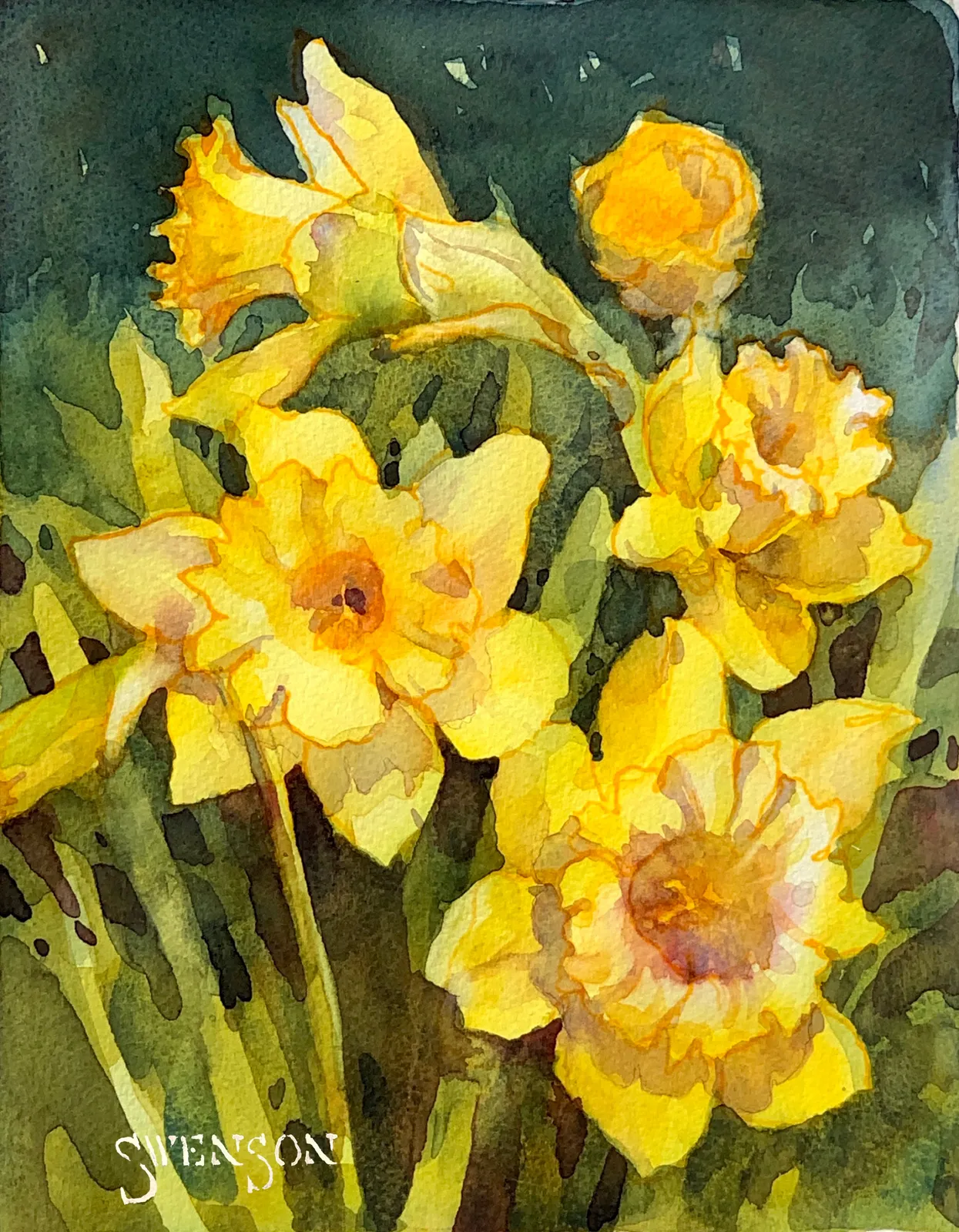 Brenda Swenson, Daffodils, First Sign of Spring