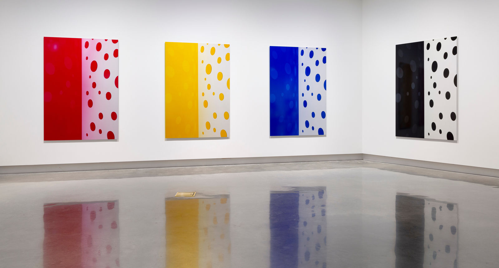 Jacky Redgate, Light Throw (Mirrors) Fold - Yellow-Orange and Red, 2019