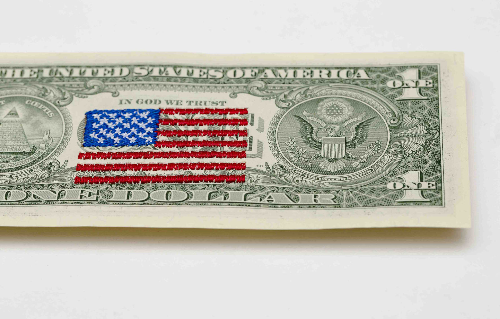 Abdullah M. I. Syed, Money Flag: USA (1 US$ Verso), 2020