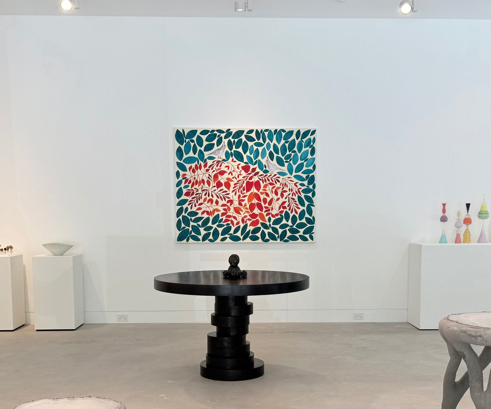 Fernando do Campo, Two Crested pigeons in the Ceibo/Cockspur Coral Tree, 2024