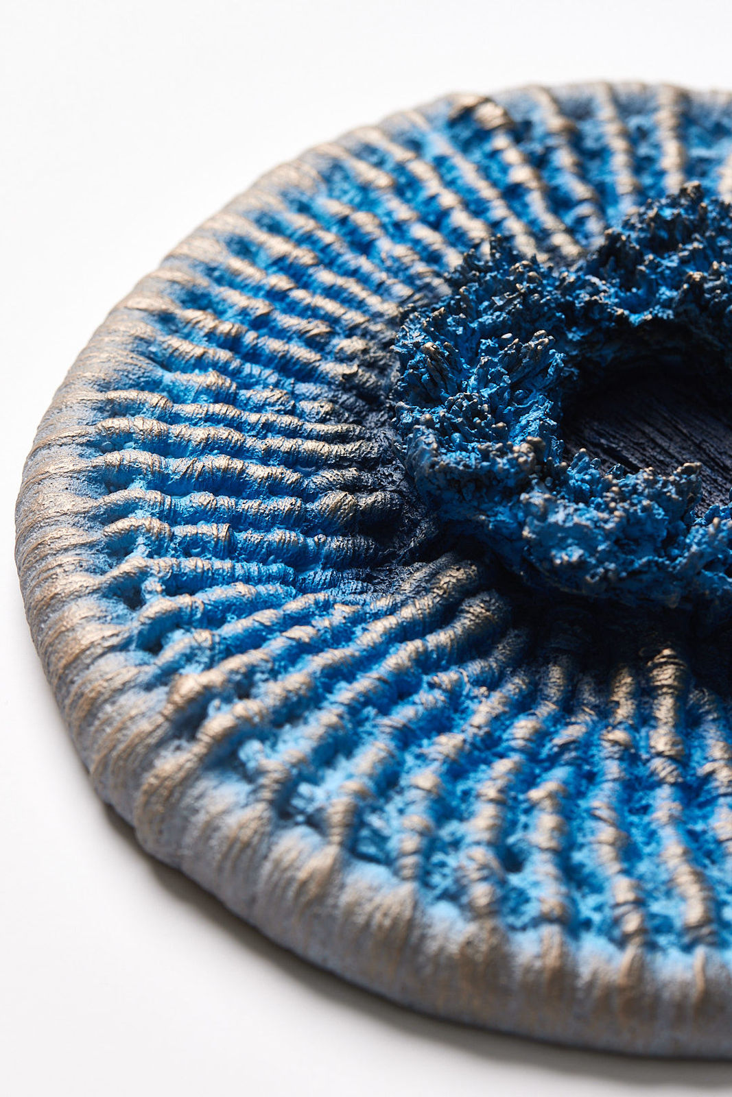 Tammy Kanat, Bronze Weave (Blue), 2023