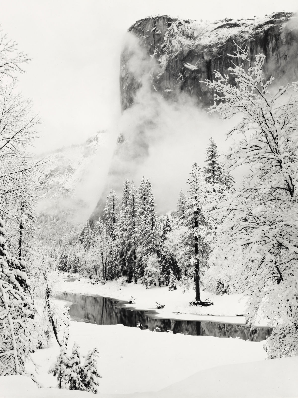 Ansel Adams, El Capitan, Winter, 1948