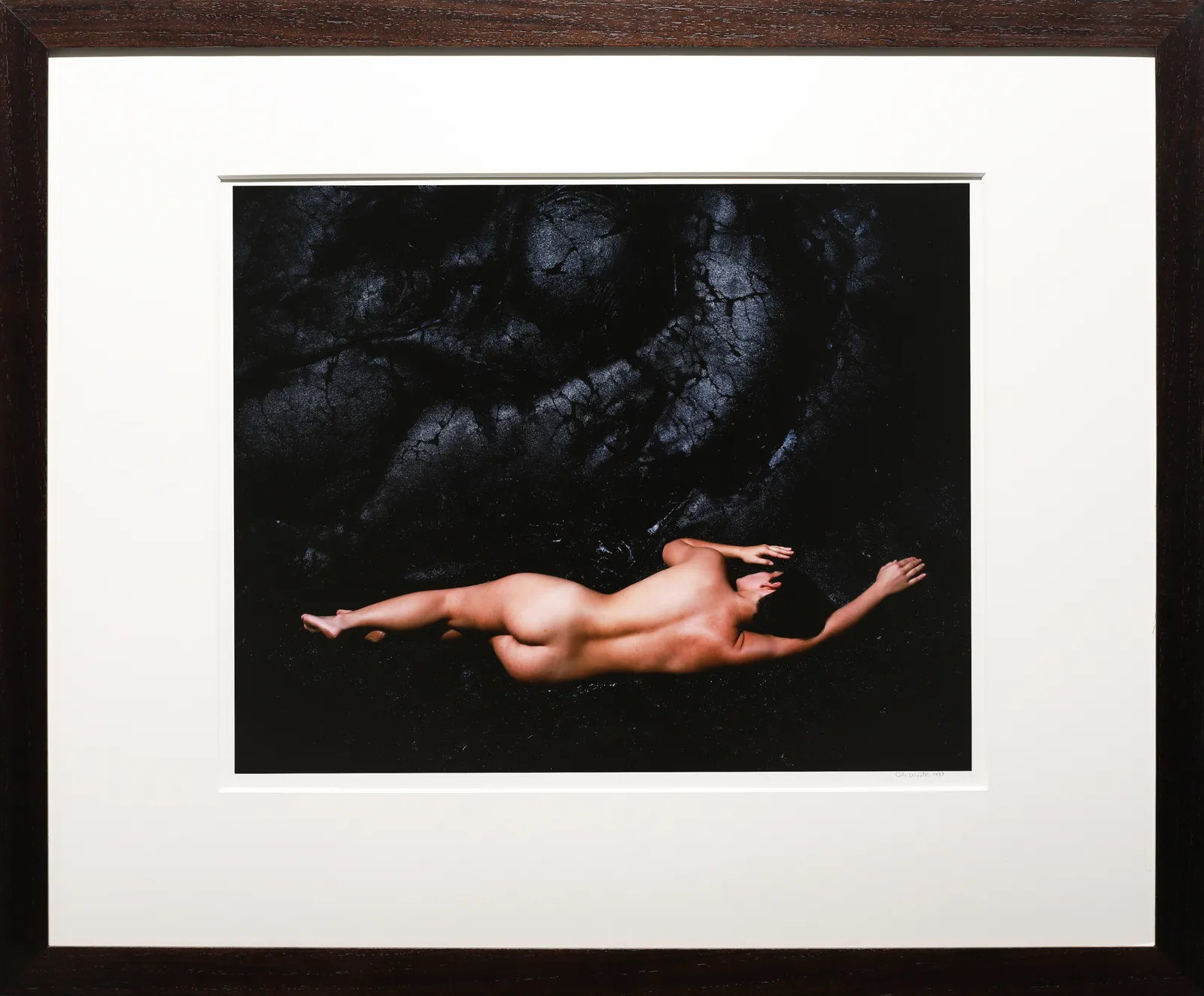 Cole Weston, Nude and Lava, Hawaii, 1983