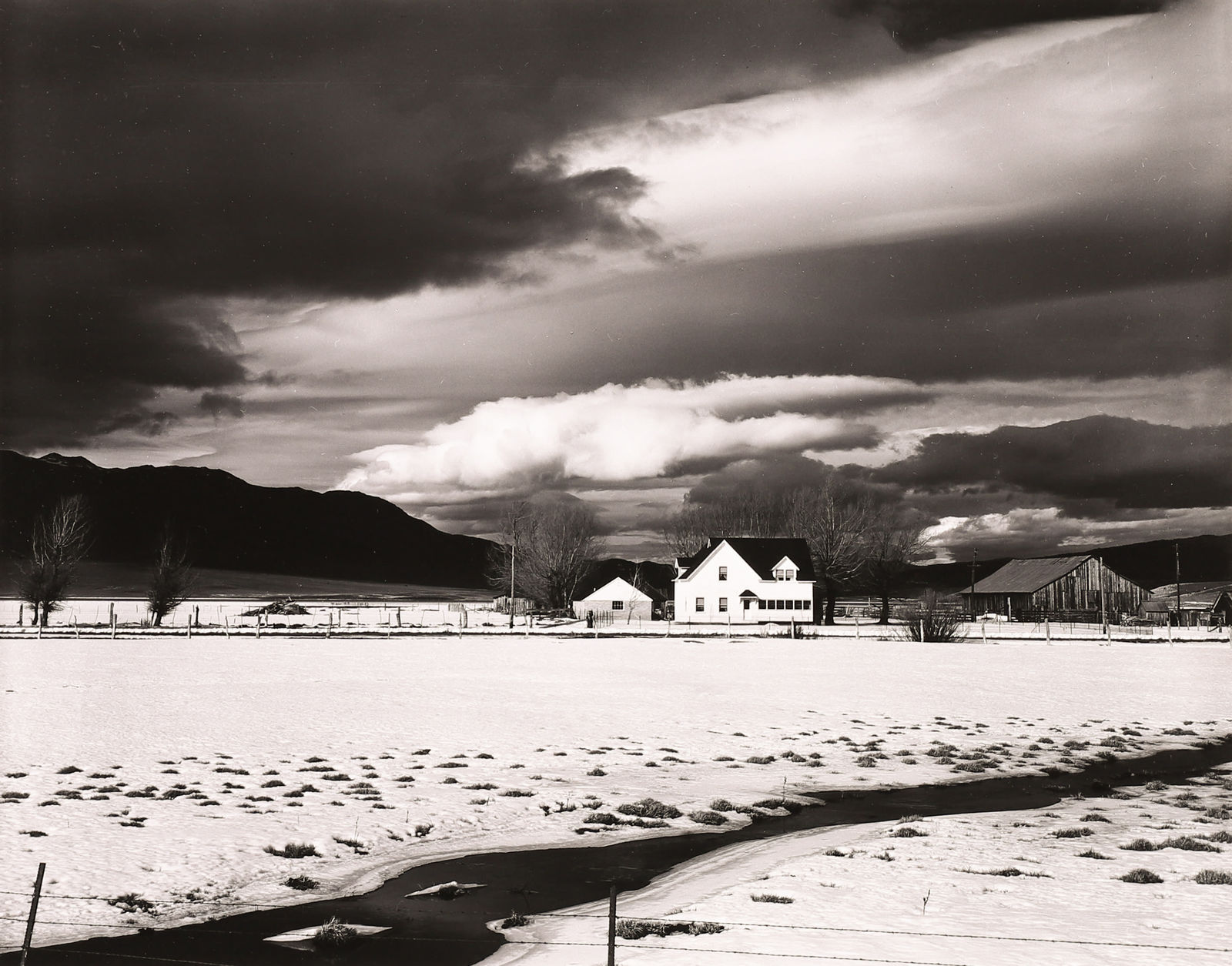 Brett Weston, Farm House, Ridgeport, CA, 1965