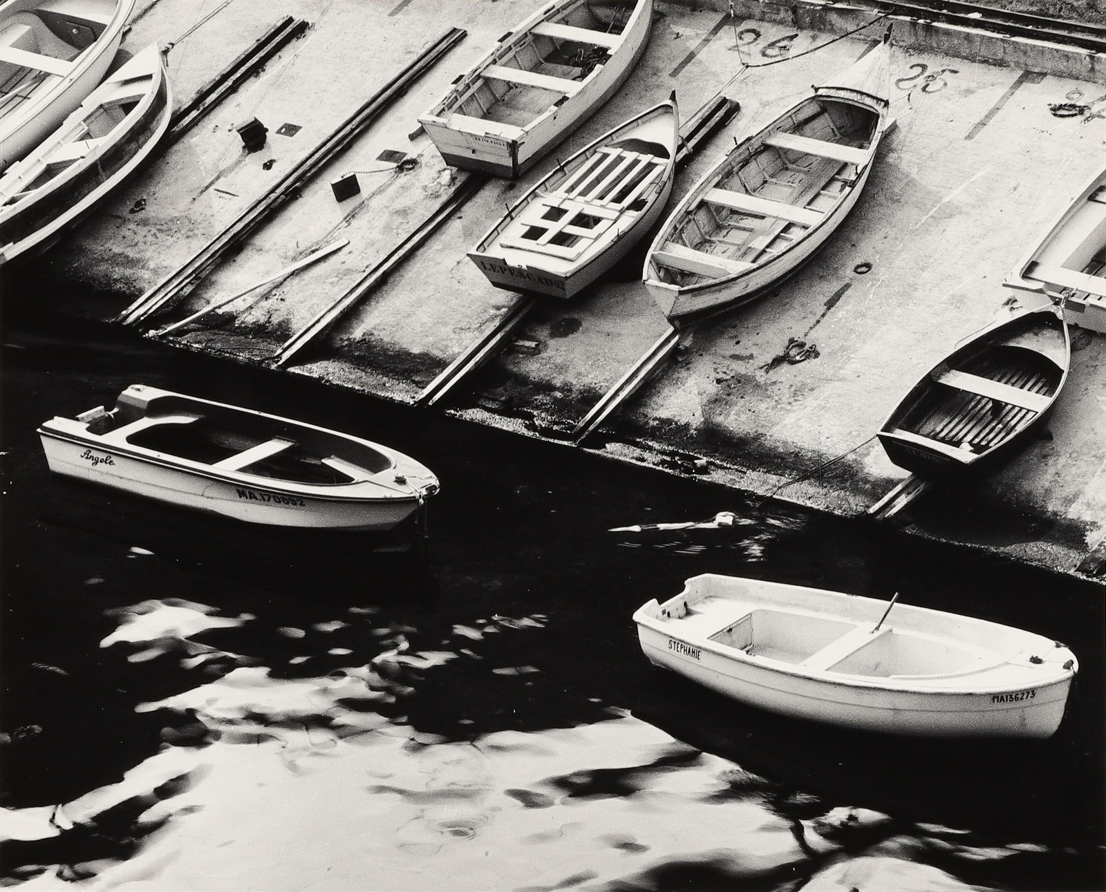 Robert K. Byers, Boats at Marsaille, France, 1975