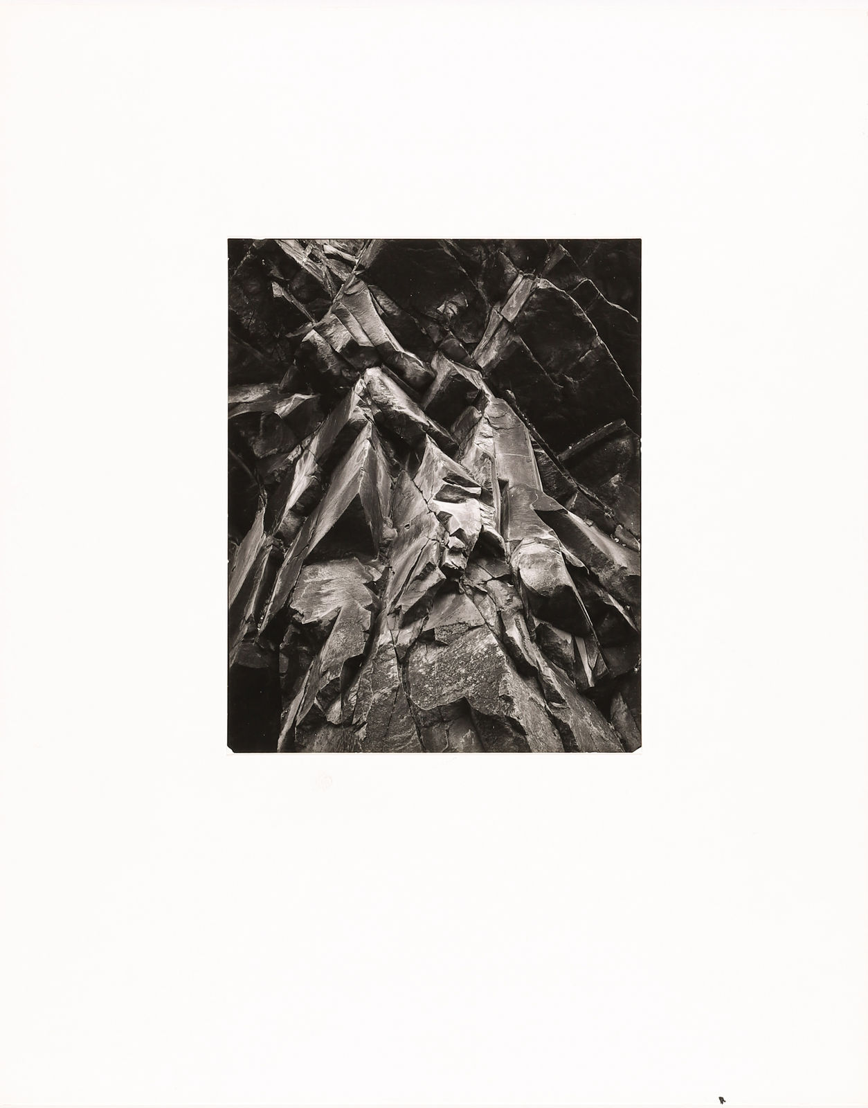 Brett Weston, Cliff, Big Sur, 1976