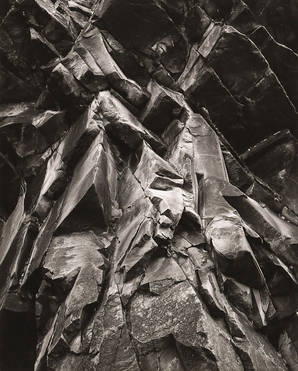 Brett Weston, Cliff, Big Sur, 1976