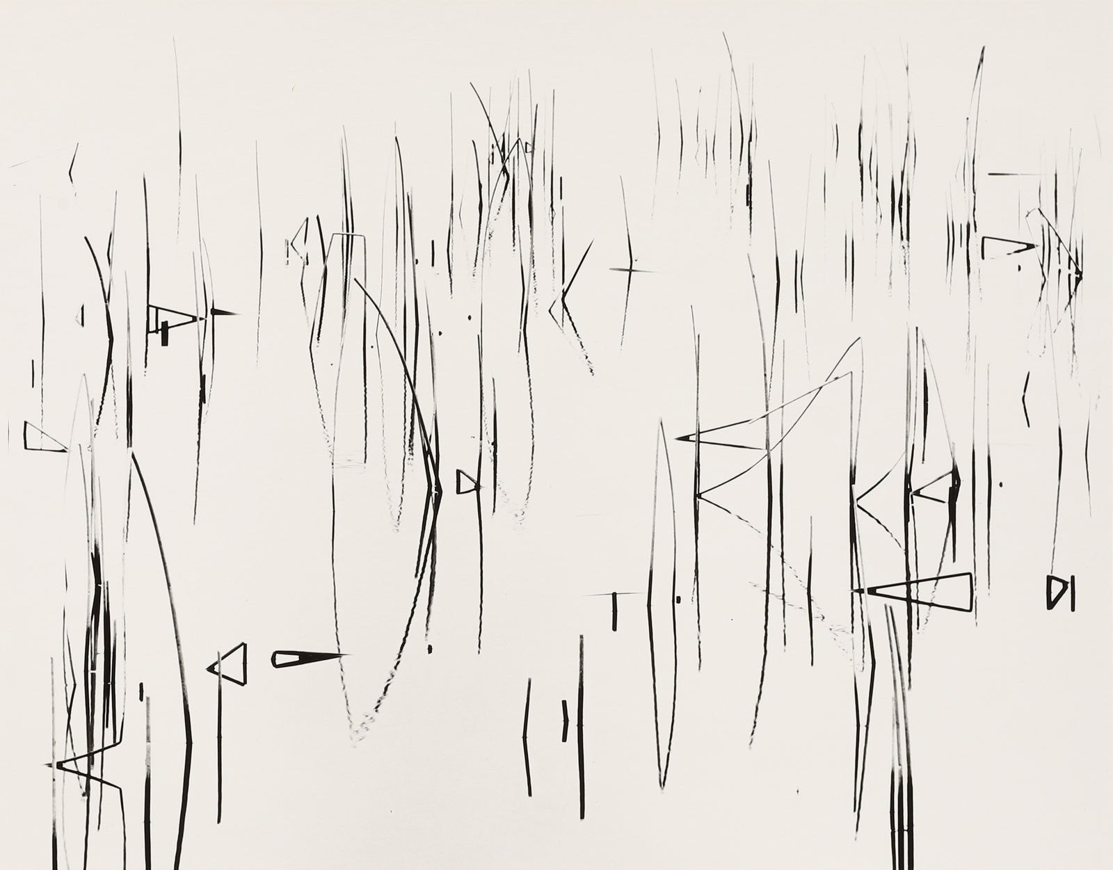 Robert K. Byers, Reeds in River, Astoria, Oregon, 1976