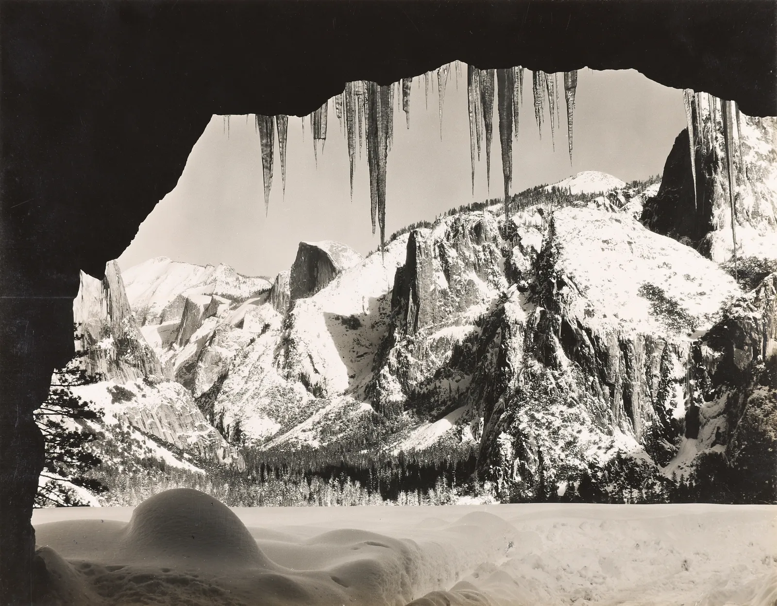 Ansel Adams, Wawona Tunnel View, Winter, Yosemite, CA, c. 1934