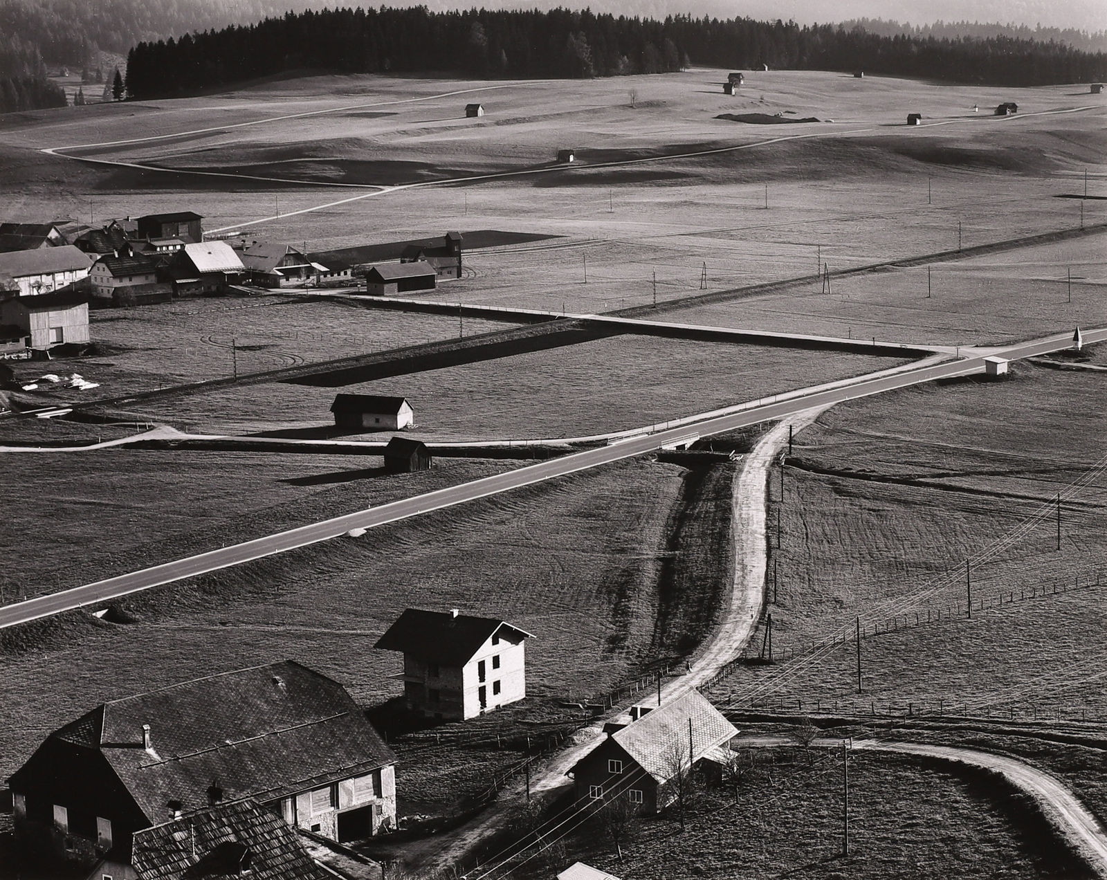 Brett Weston, Farms, Austria, 1972