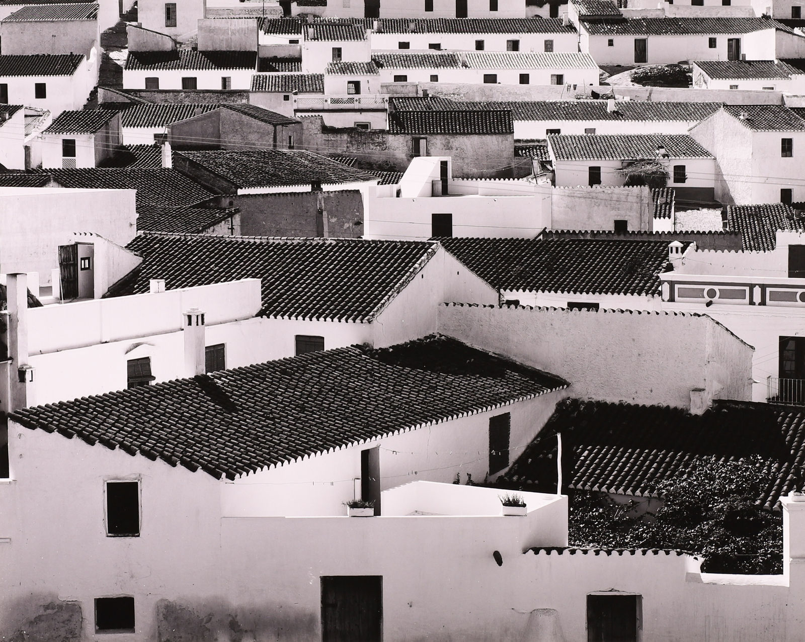 Brett Weston, Rooftops, Spain, 1960