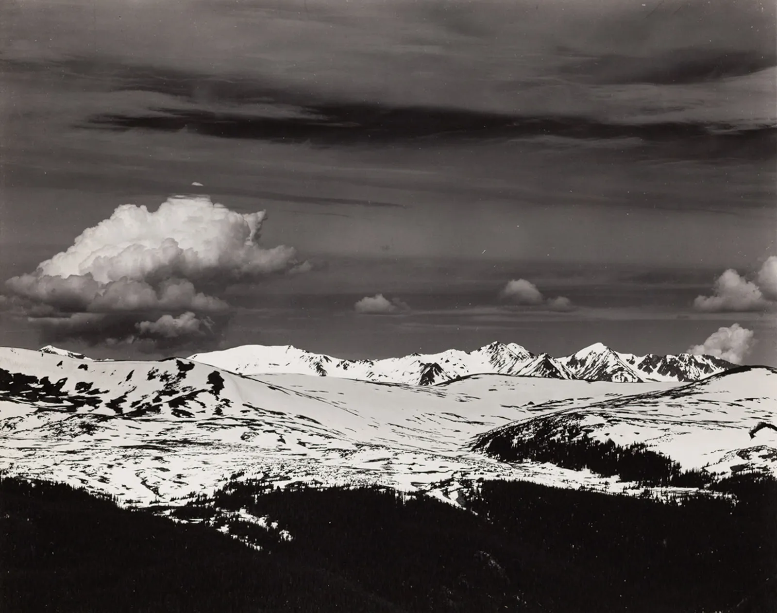 Ansel Adams, Never Summer Range, Rocky Mountain NP, CO, 1942