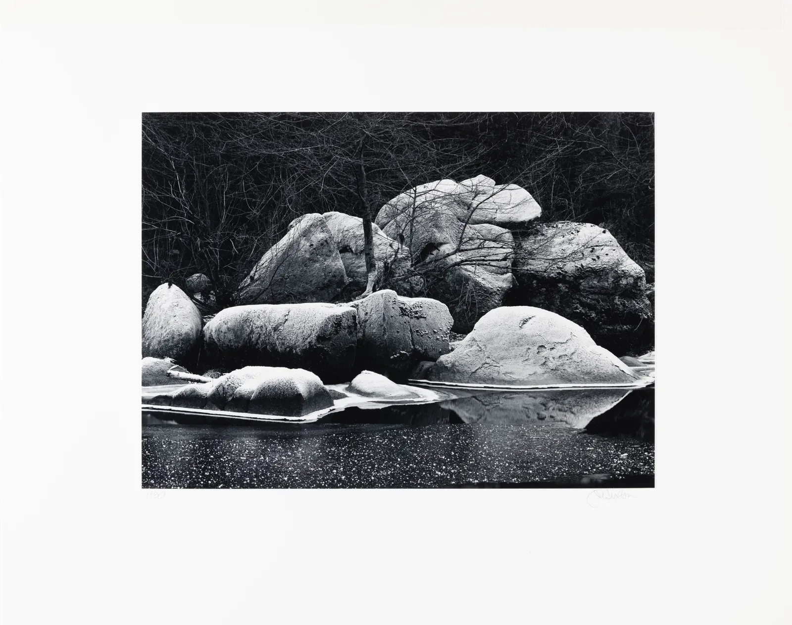 John Sexton, Frost Covered Boulders, Yosemite, 1980
