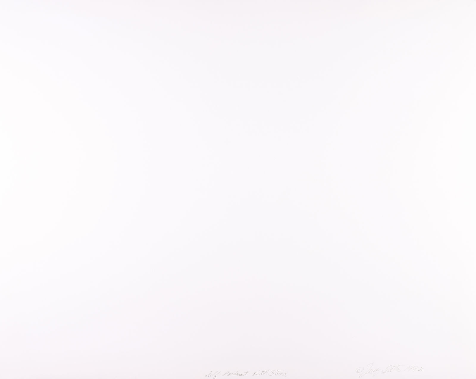 Judy Dater, Self Portrait with Stone, 1982