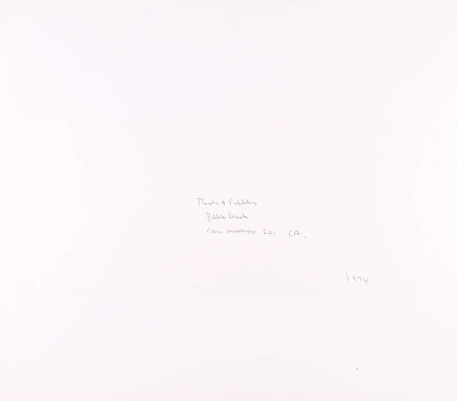 Brett Weston, Rocks and Pebbles, Pebble Beach, San Mateo, CA, 1974