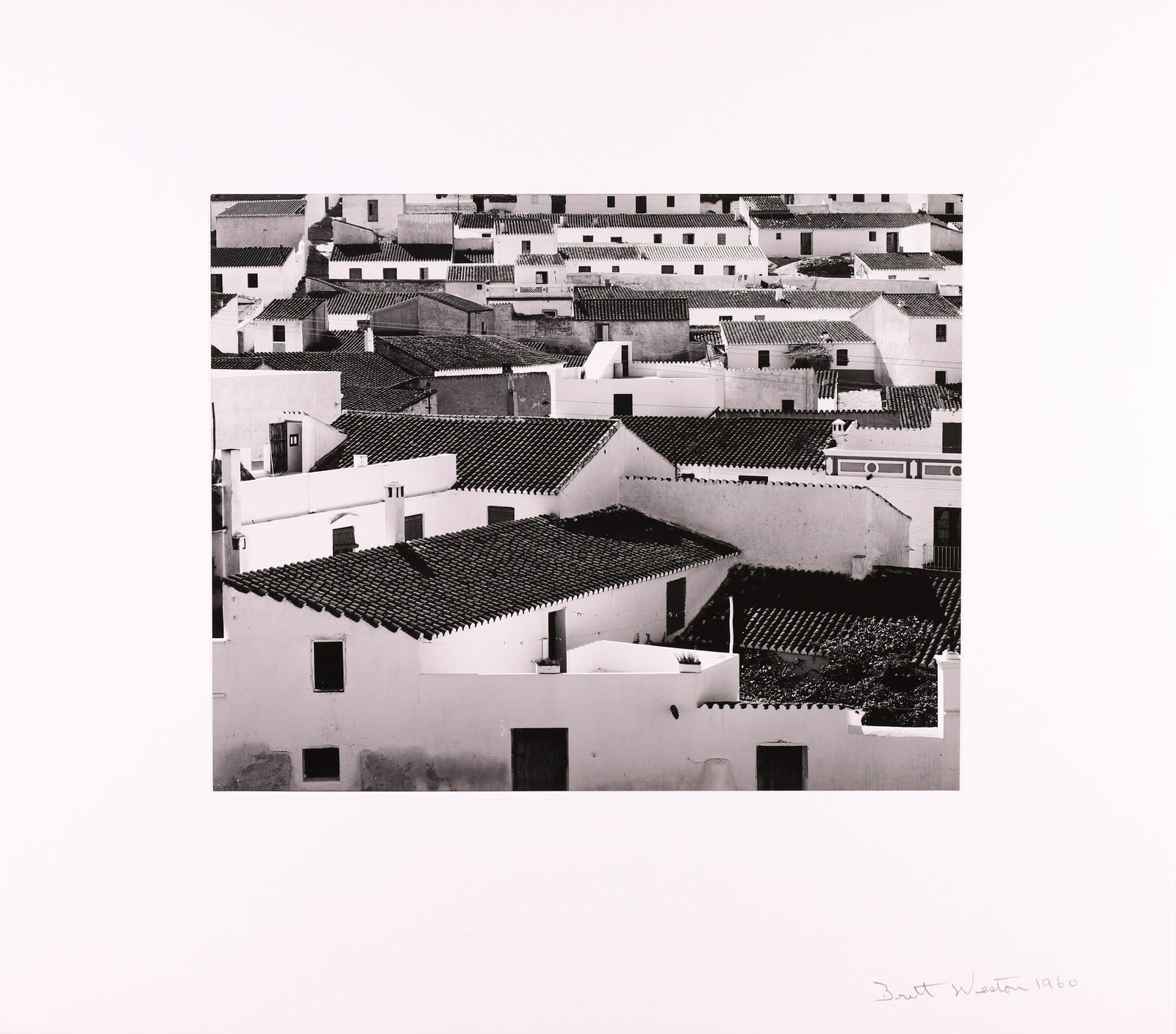 Brett Weston, Rooftops, Spain, 1960