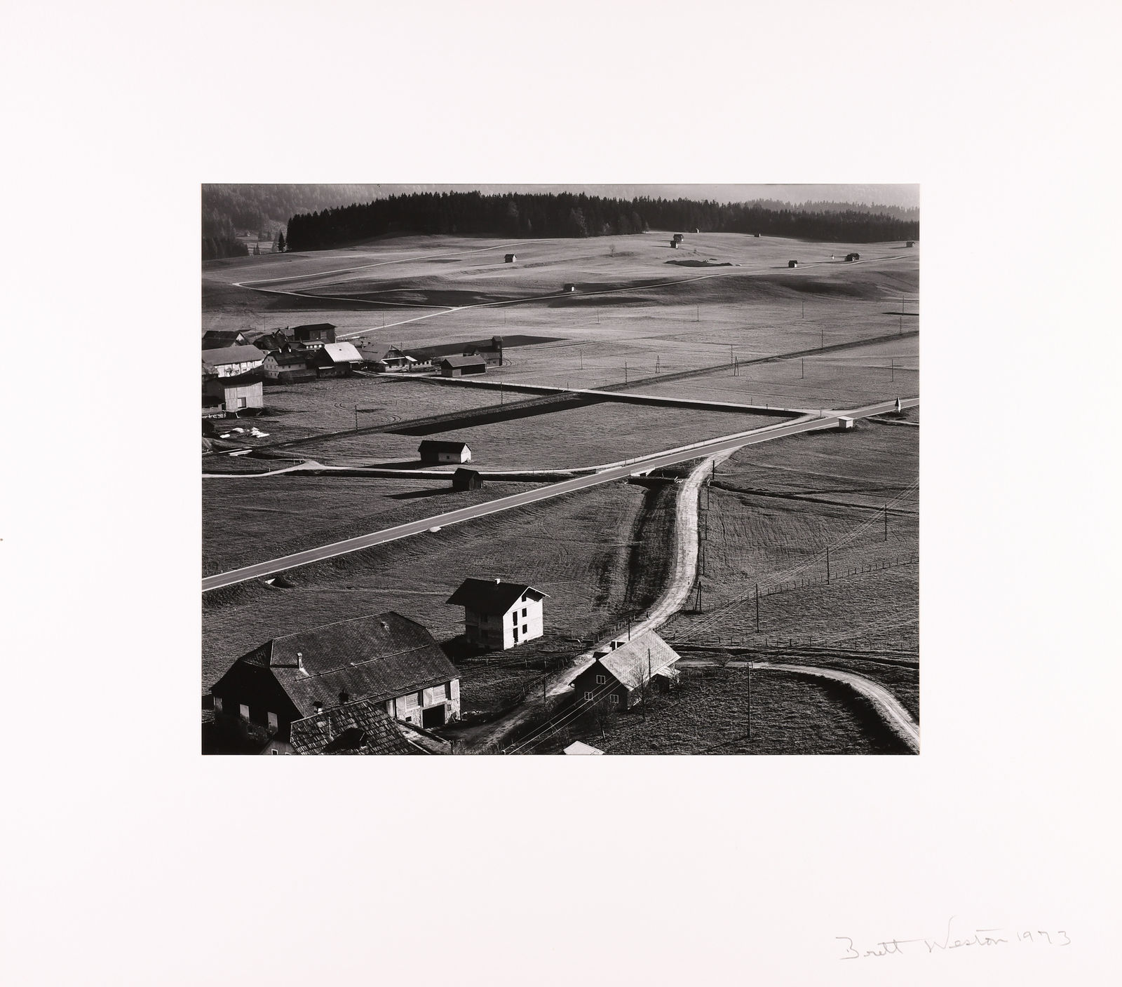 Brett Weston, Farms, Austria, 1972