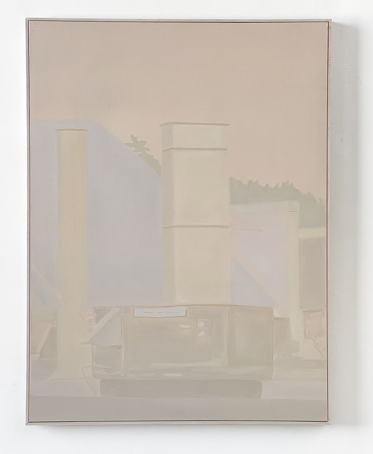 Brendan Getz, Framed view, studio window (air conditioner), 2013-2021