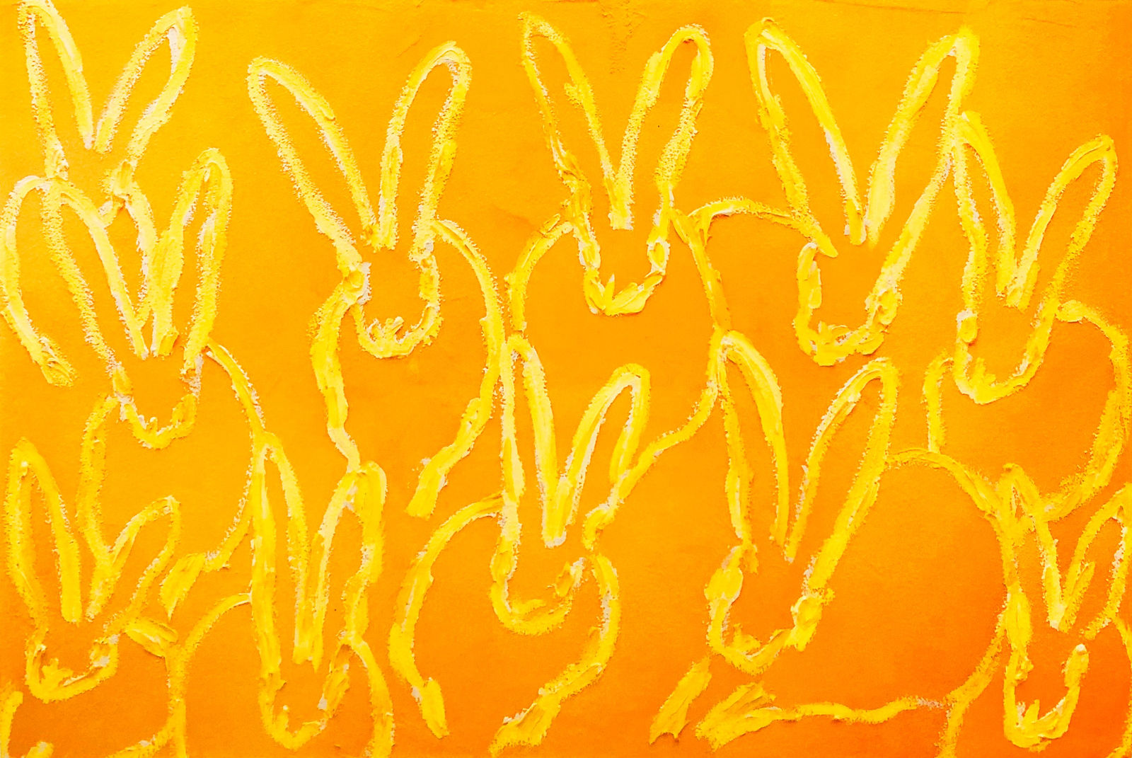 Hunt Slonem, Rabbits, 2015