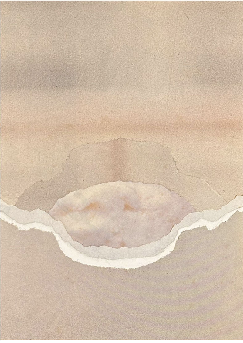 Leila McConnell, Untitled Collage (Pink and gray landscape), c. 1980s