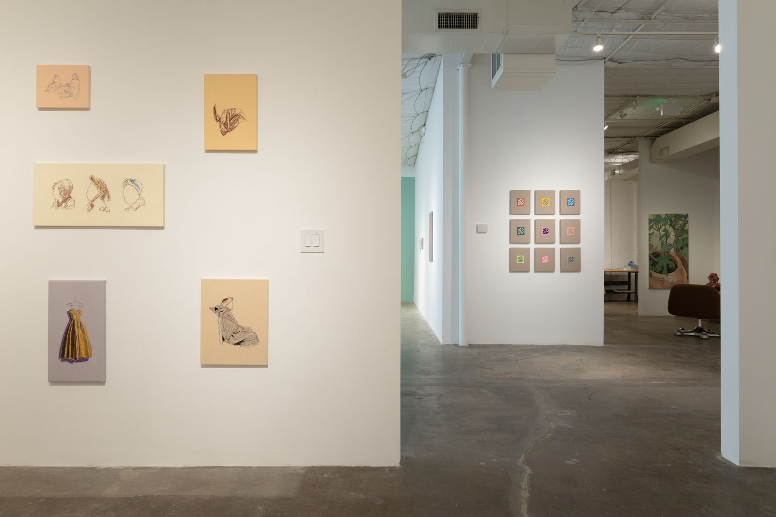 Elaine Reichek, Greuze, Bartolozzi, Chardin, 2018