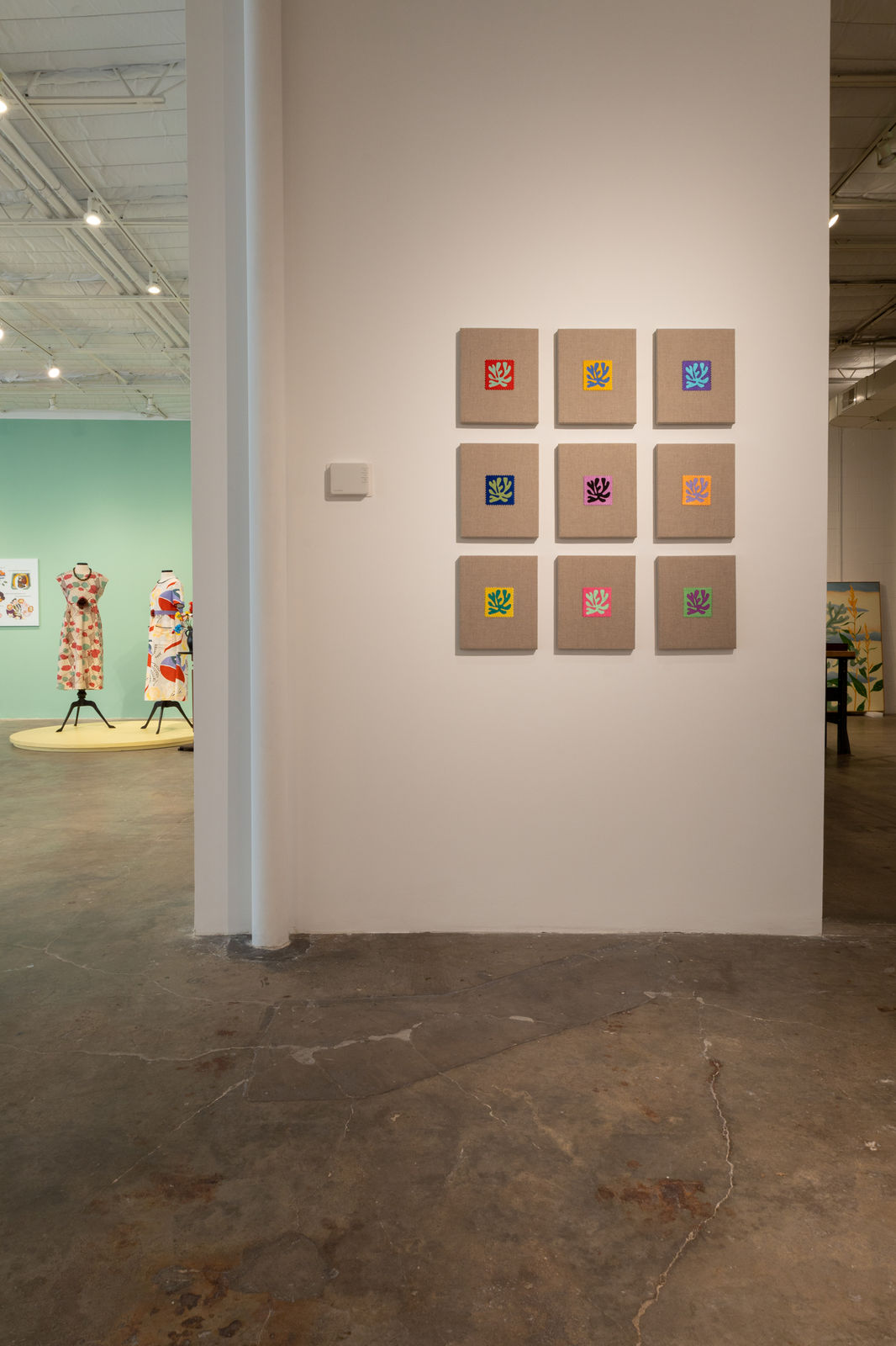 Elaine Reichek, Swatches, Matisse Leaves 1-9 , 2006