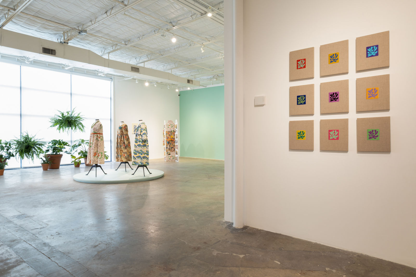 Elaine Reichek, Swatches, Matisse Leaves 1-9 , 2006