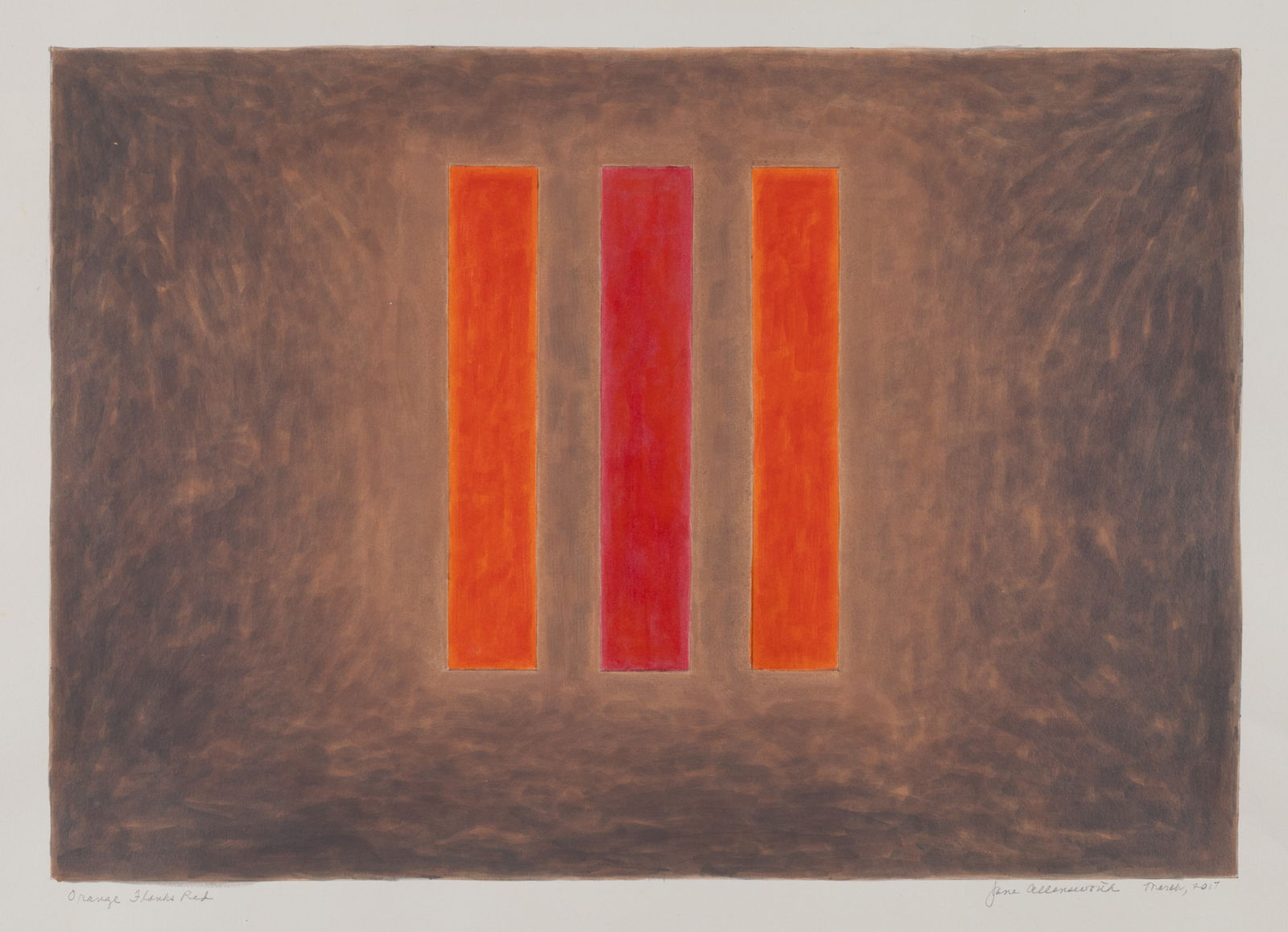 Jane Allensworth, Orange Flanks Red, 2017