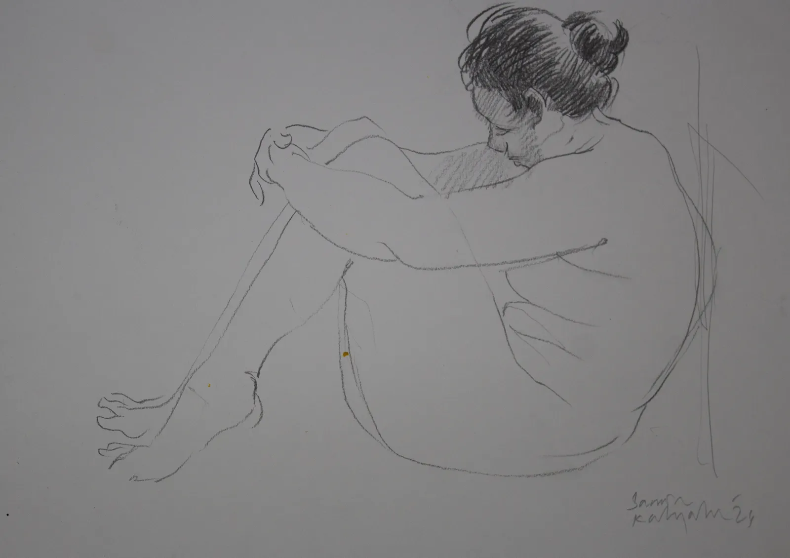 Sameera Kalupahana, Seated Figure, 2024