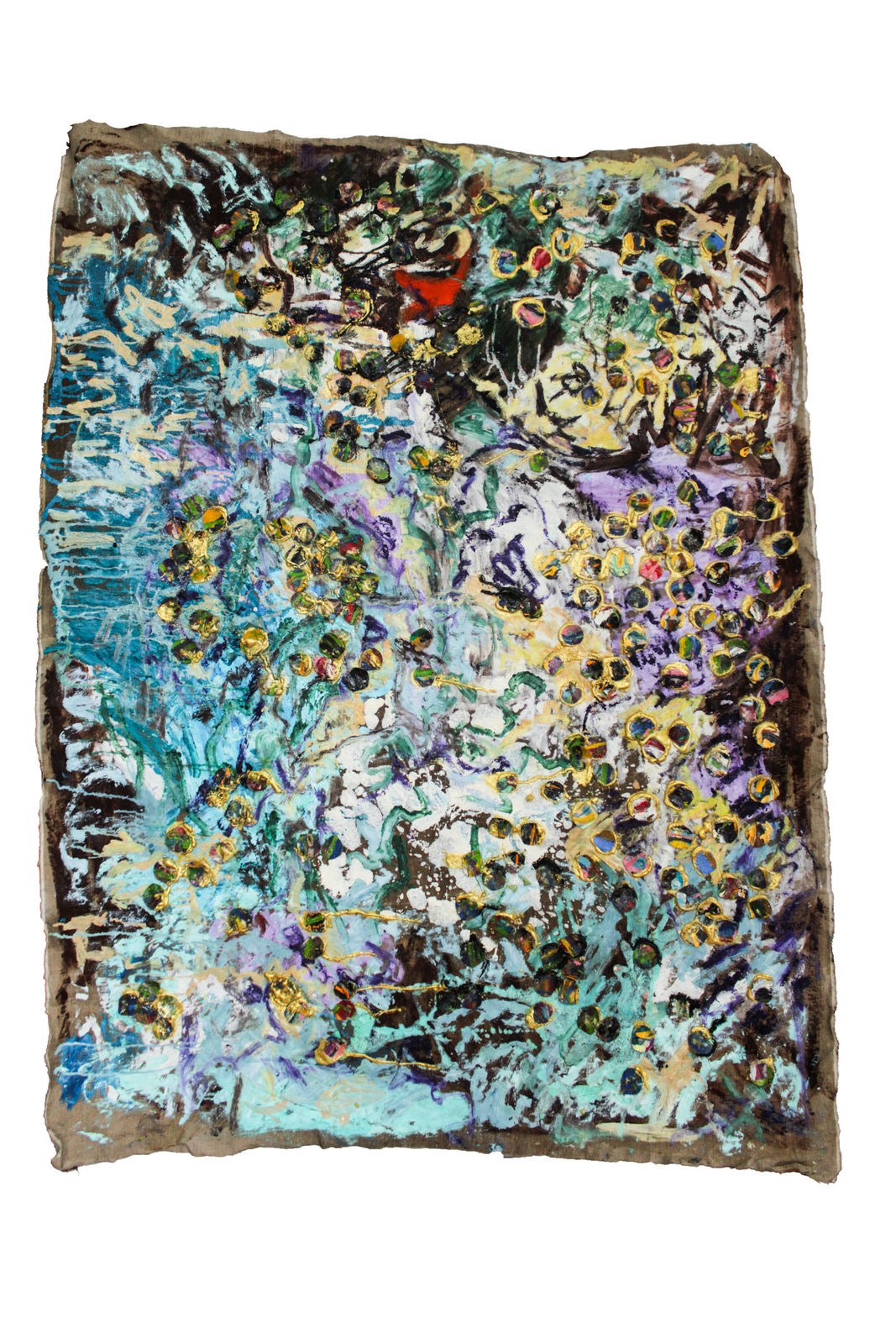 Chudamani Clowes, Corallium Journey Gold Costume Painting, 2025