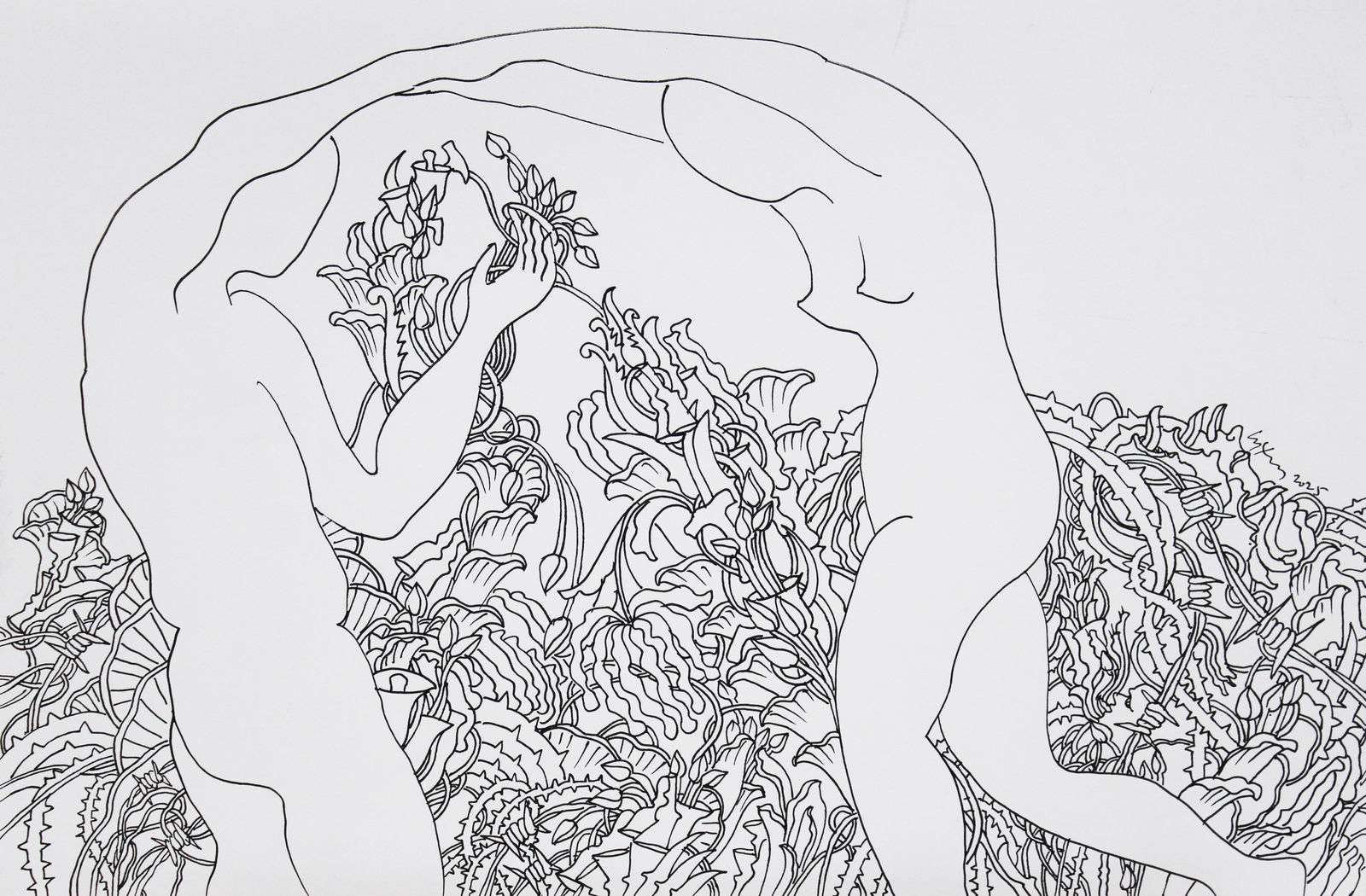 Chandraguptha Thenuwara, Neo-Glitch Dancers I, 2025