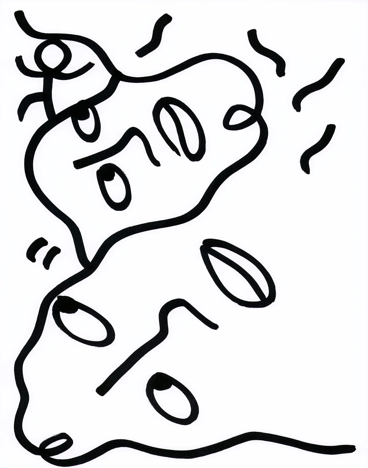 Shantell Martin - Drawings, Captain ©, 2021