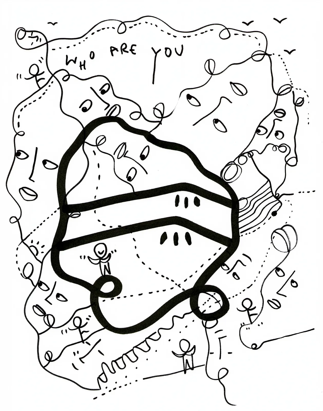 Shantell Martin - Drawings, Who are YOU ©, 2021