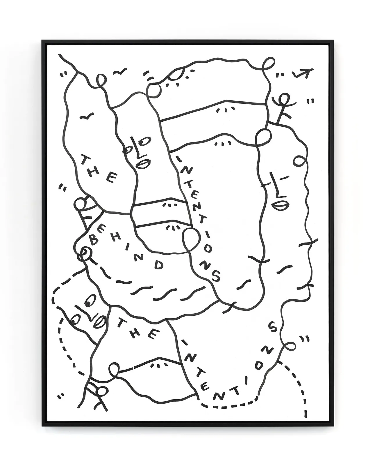 Shantell Martin - Drawings, The Intentions behind the intentions ©, 2022