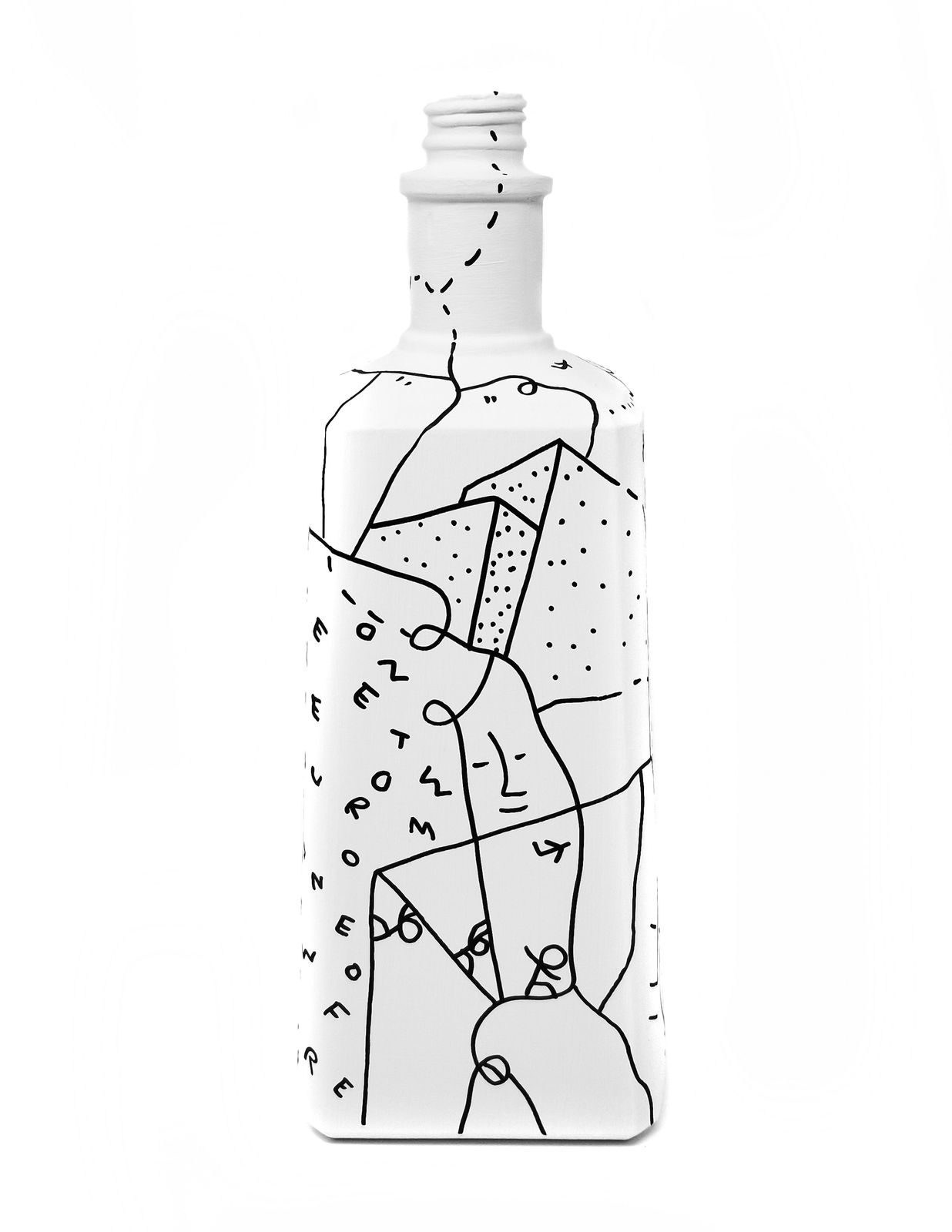 Shantell Martin - Sculpture, Bottle 2089, 2020