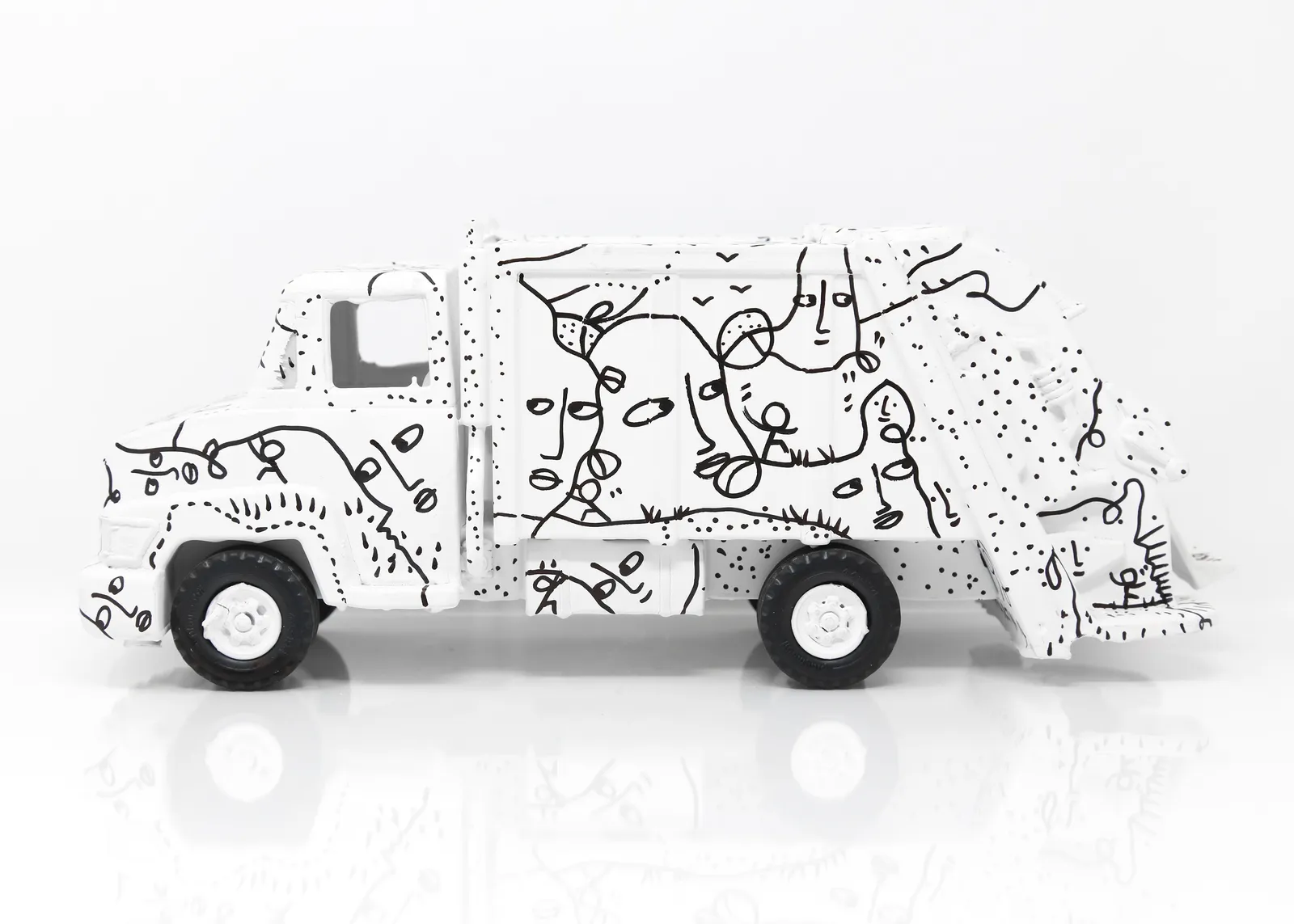 Shantell Martin - Sculpture, Albright Knox Drawn on Toy - Truck, 2017