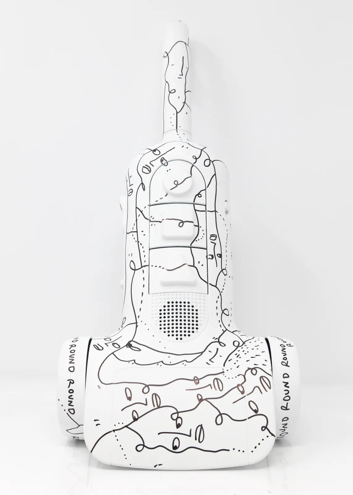 Shantell Martin - Sculpture, Albright Knox Drawn on Toy - Vacuum , 2017