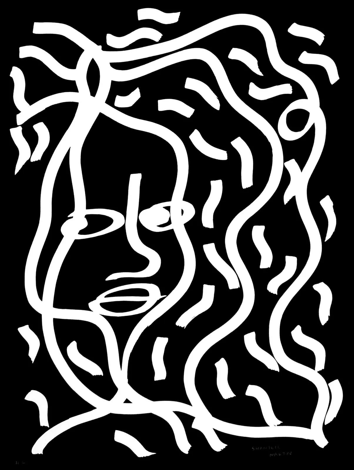 Shantell Martin - Printed Matter, Lithograph - Four ©, 2015